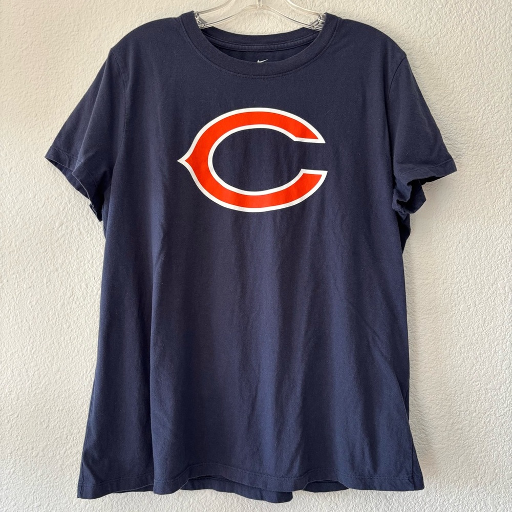 Nike Women’s NFL Chicago Bears T-Shirt Top Navy Size X-Large Football Logo